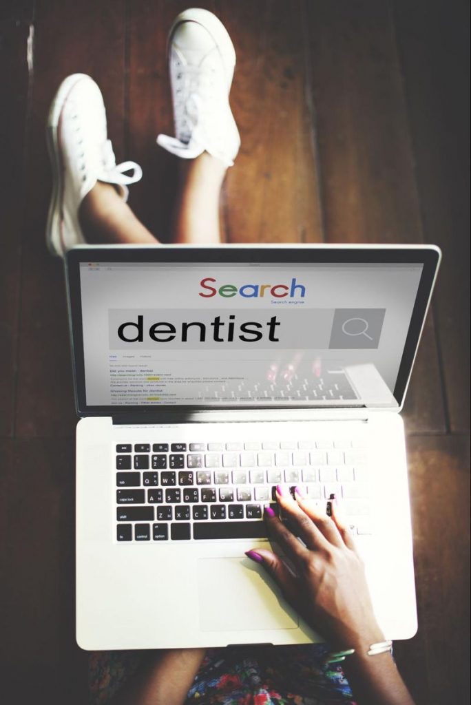 potential client searching for dentist